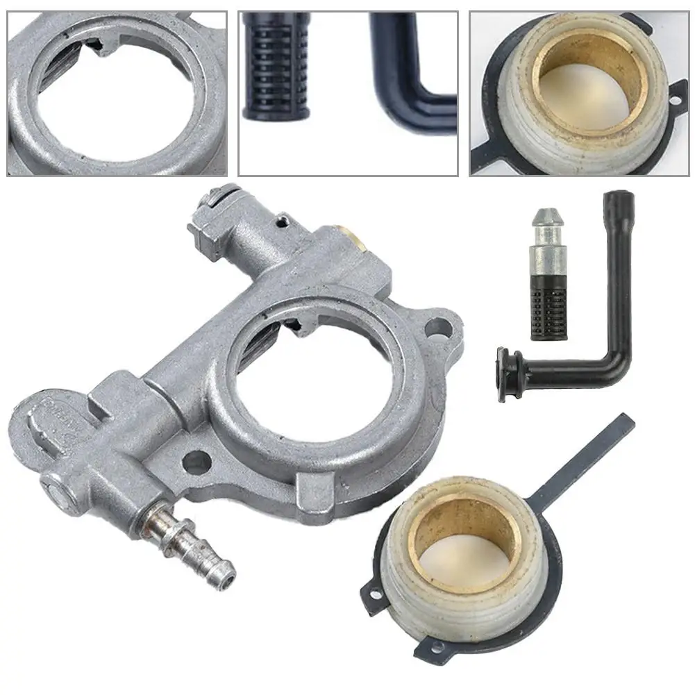 

4pcs/set Oil Hose Pump Oil Filter Drive Screw Kit For Stihl 024 026 MS240 MS260 Adjustable Oil Pump Replacement Gardening Parts