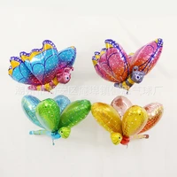 4d modeling birthday decoration stereo floating empty theme party butterfly dragonfly aluminum helium balloon
