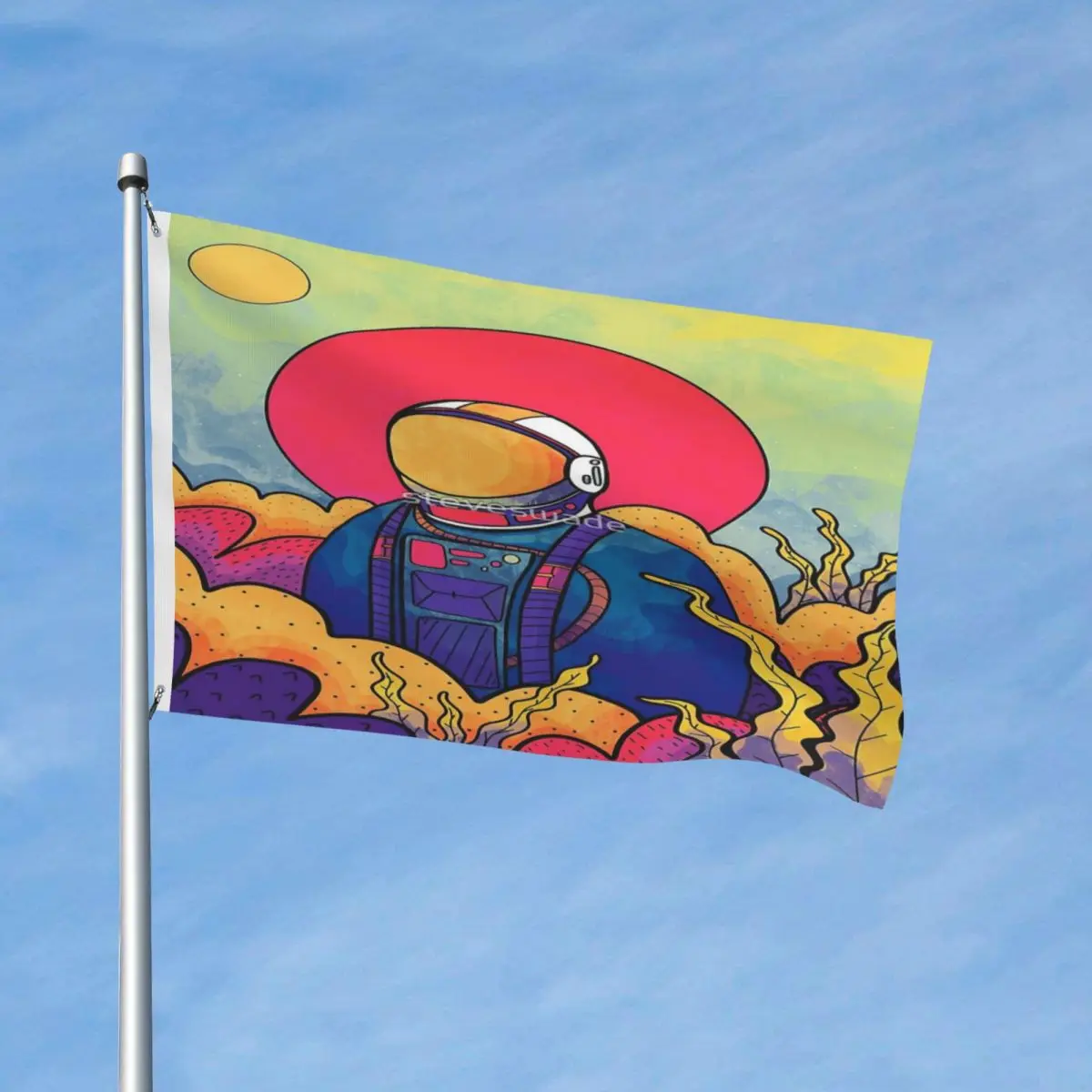 

The Planet Explorer Flag Decor Vintage Decorative Fade Resistant Flowy Bright