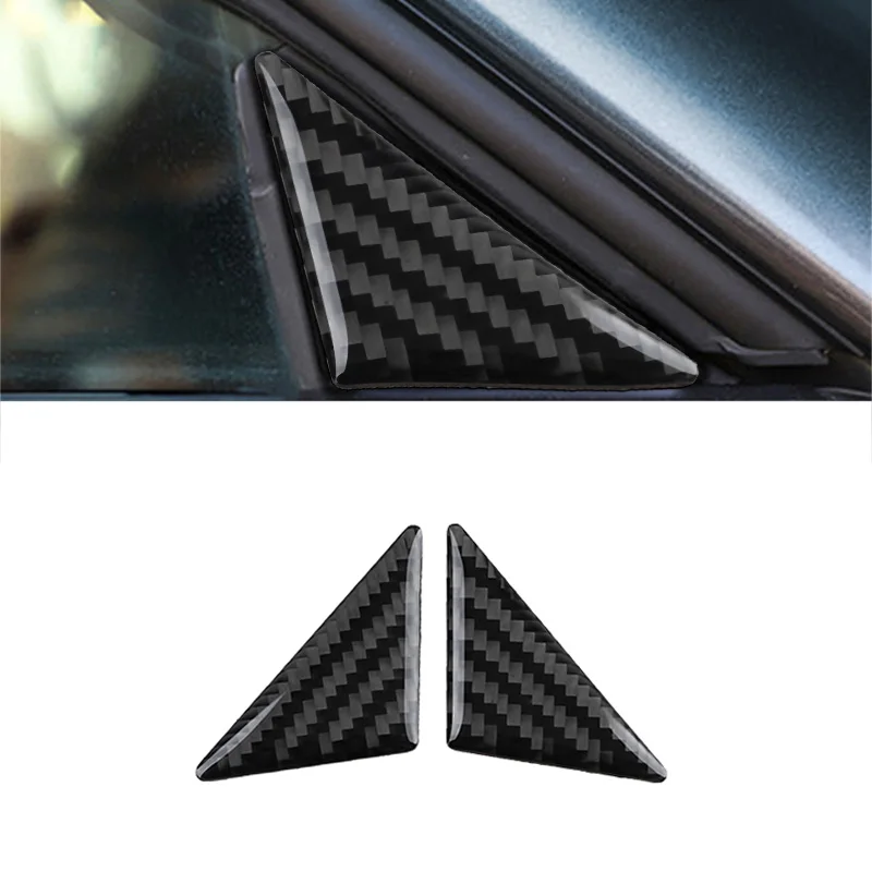 

Наклейка A-pillar для Dodge Challenger 2015-2020, углеродное волокно, передняя стойка, фотоэлемент, наклейка, украшение автомобиля