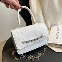 handbag womens bag 2022 new trendy small square bag fashion diamond encrusted chain messenger lipstick bag