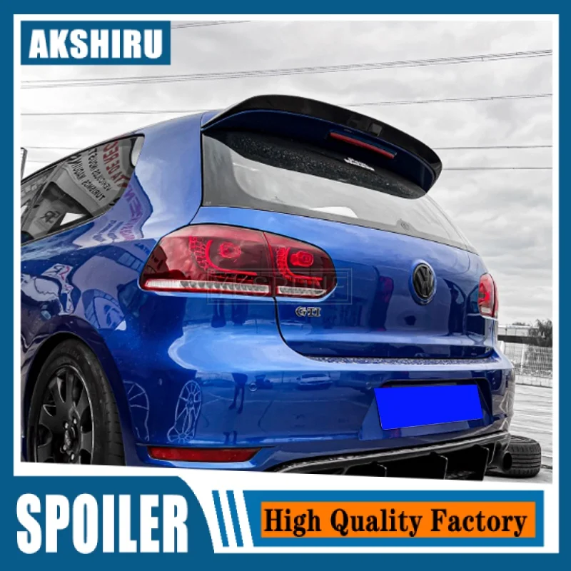 

Rear Roof Spoiler Lip Wings Spoiler for Volkswagen VW Golf 6 MK6 VI GTI R20 2010-2013 ABS Plastic Rear Wing Lip Spoiler