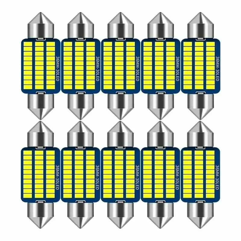

10 Шт., Светодиодный Купольный Светильник Canbus Festoon, 31 Мм, 36 Мм, 39 Мм, 41 Мм