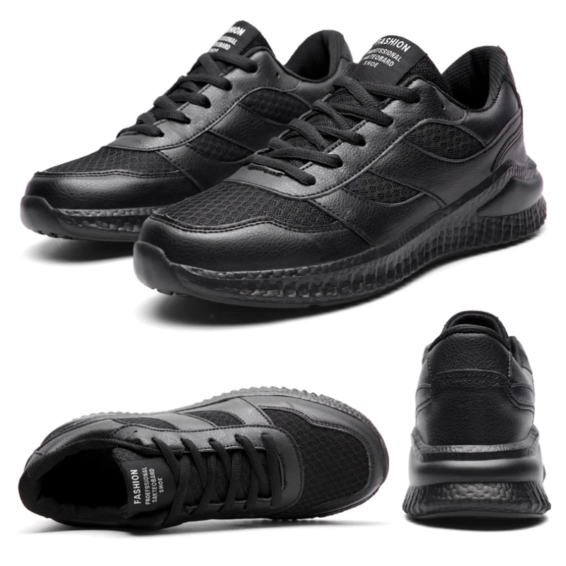 Men Running Shoes Outdoor Jogging Breathable Sneakers Lace-Up Non-Slip Athletic Shoes Fashion Comfortable Lightweight Soft