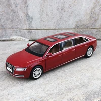 lengthen version 132 audi a8 alloy car model diecasts metal toy car model simulation sound and light collection childrens gifts