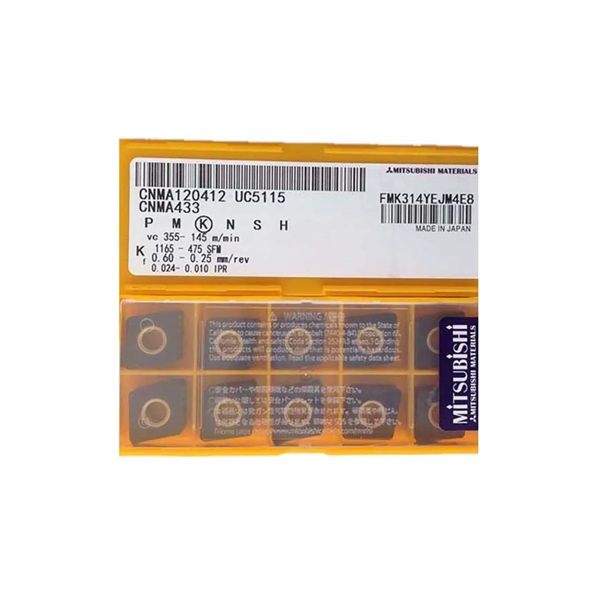 

Mitsubish i 100% Original CNMA CNMA120412 UC5115 CNMA120408 UC5115 CNMA120404 UC5115 Medium Roughing Carbide Turning Inserts