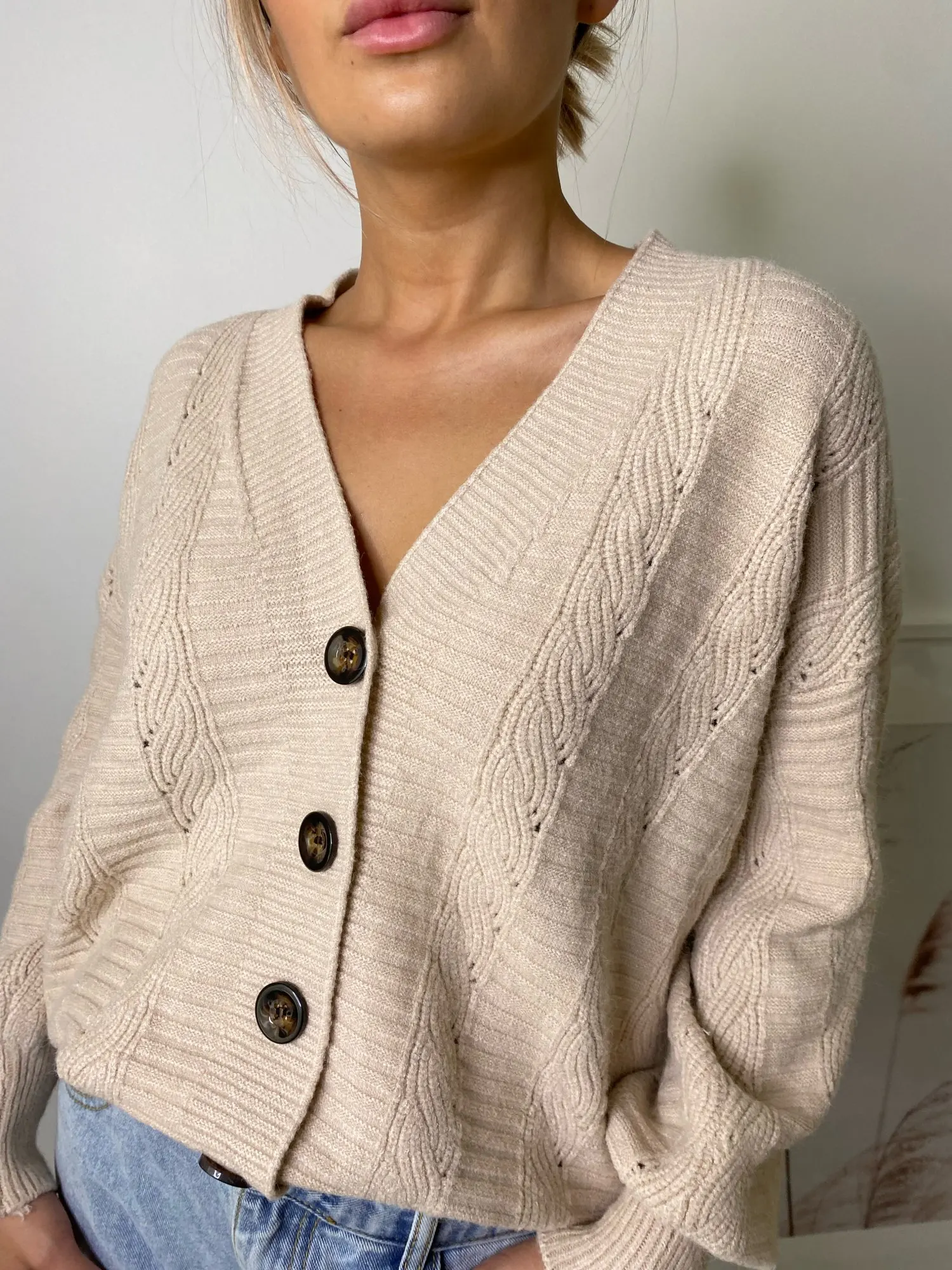 Новинка женская одежда кардиган с V-образным вырезом большого размера d свитер