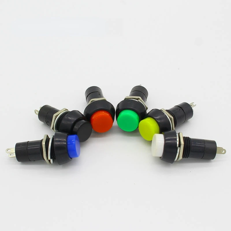 

6 шт., кнопочный переключатель, 3 А, 250 В, 12 мм