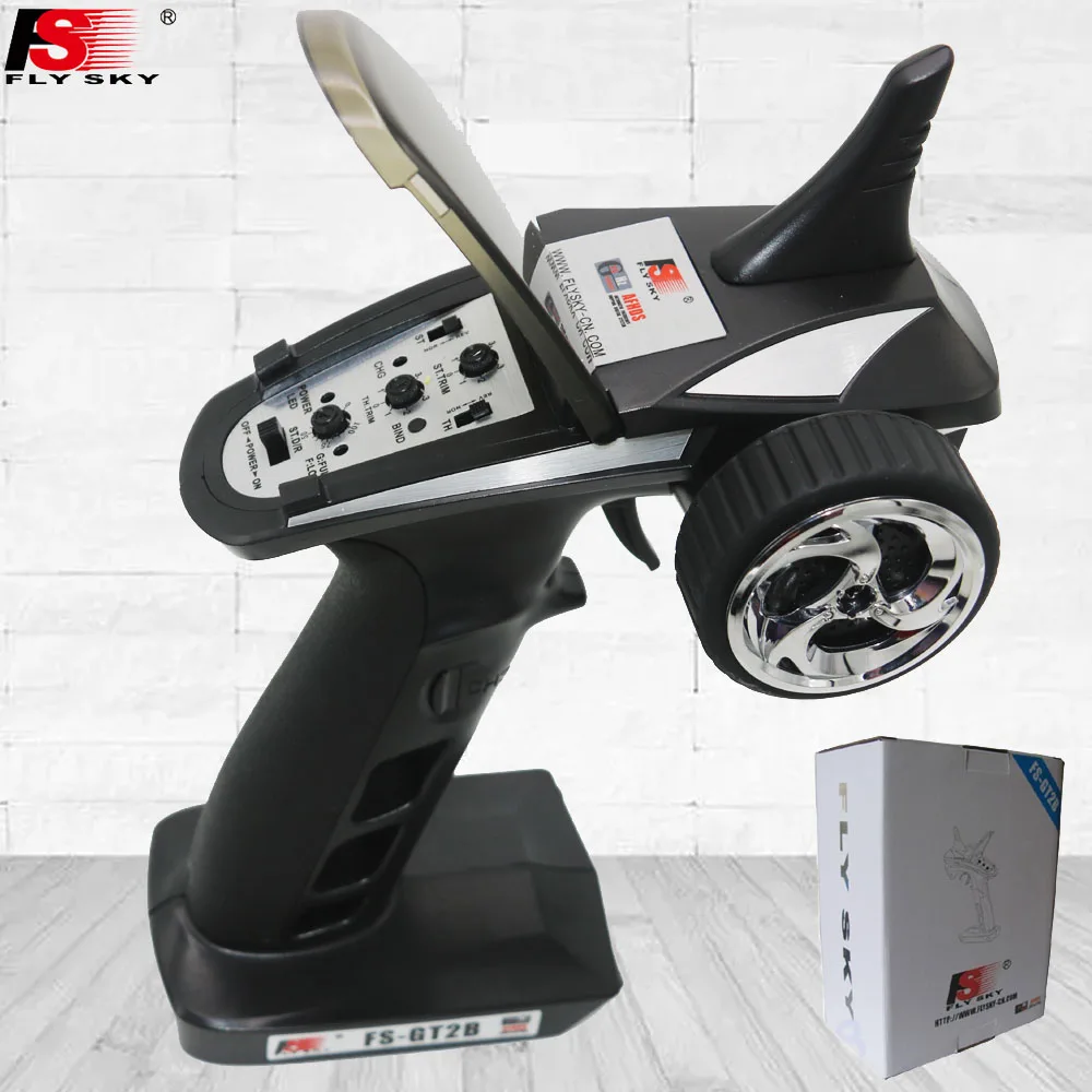 Фото Контроллер Flysky FS-GT2B 2.4G 3CH, оснащенный аккумулятором TX, USB-кабелем, модернизированным FS-GT2, подходит для игрушек с дистанционным управлением №5