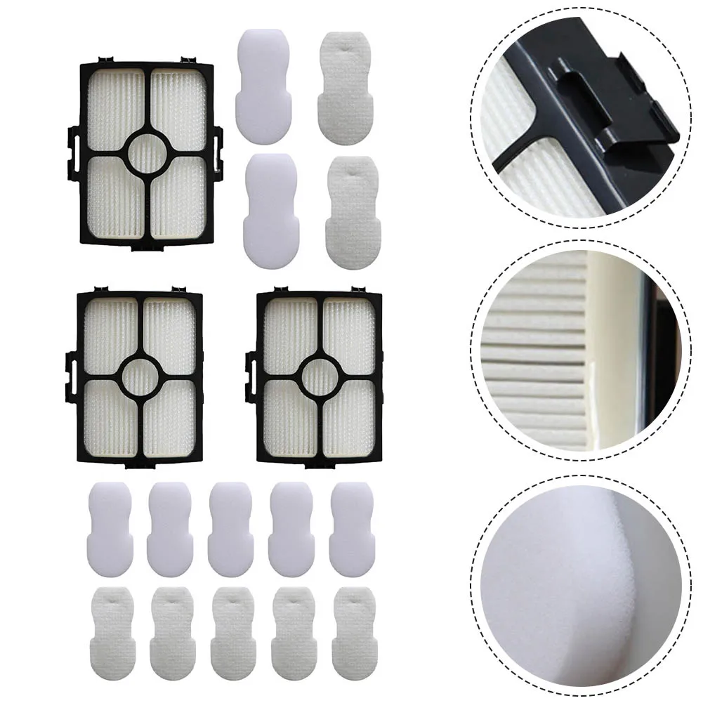 

Filters Kit Replacement For Shark Vacuum HZ3000 HZ3002 Part XFFKHZ3000 XHFHZ3000 Foam Filter Felt Pre-Motor Filters Parts
