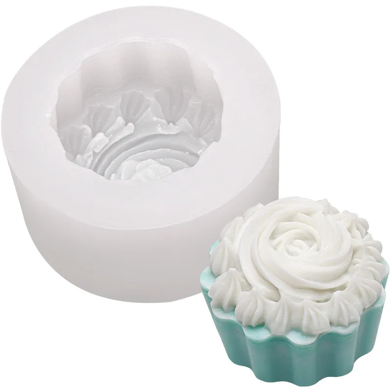 

Cream Muffin Cake Silicone Mold DIY Korean Three-dimensional Aromatherapy Candle Chocolate Fondant Mousse Soap Ornaments