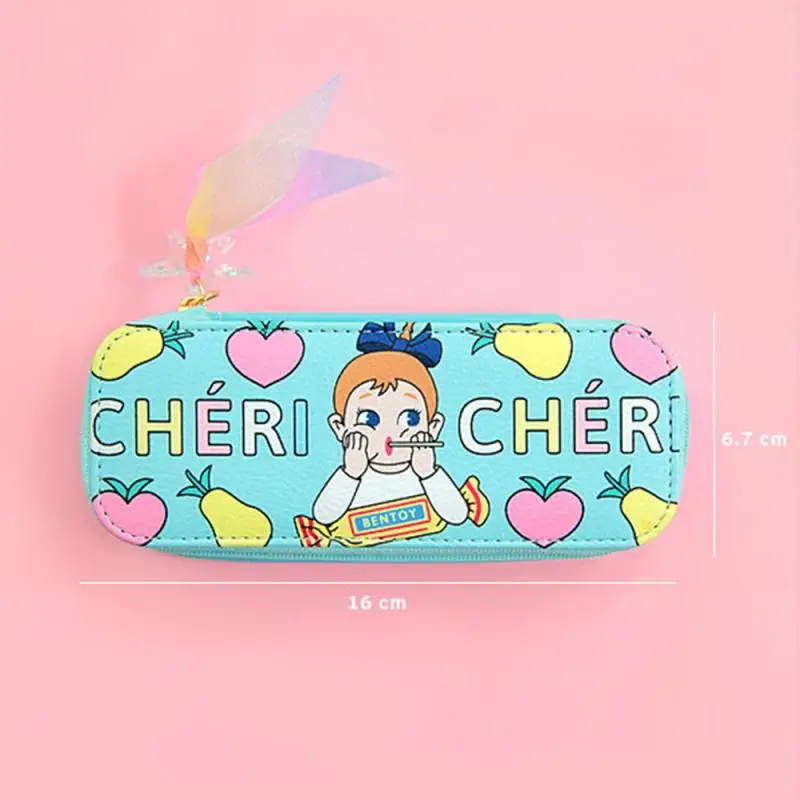 

Glasses Case Cute Five Star Lace Zipper Cosmetic Cases Lollipop Girls Student School Supplies Eyewear Box Make up Organizer