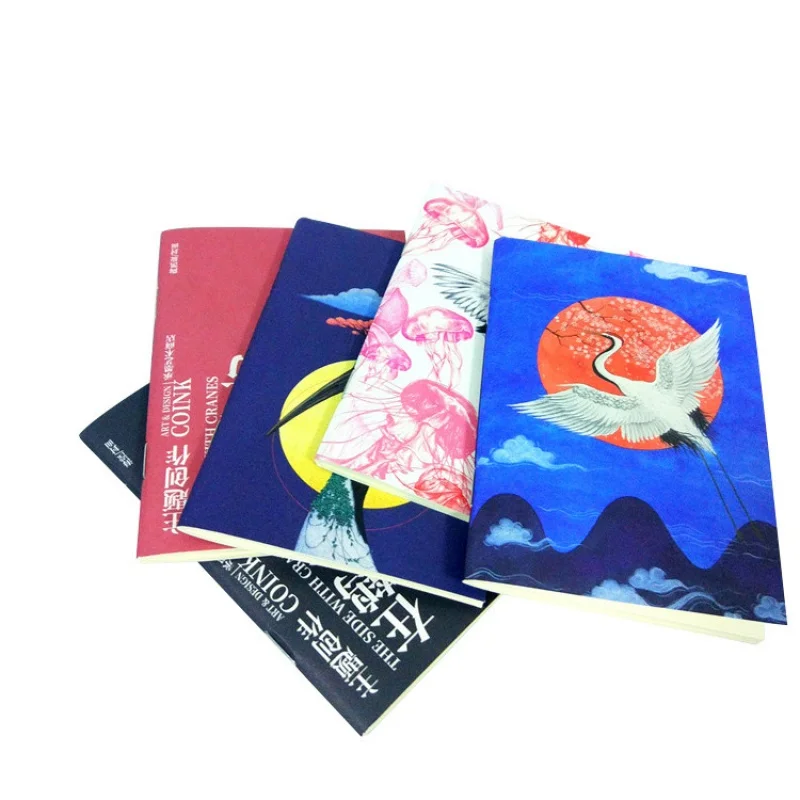 

Customized full color saddle stitch booklet printing notebook saddle stitch photo book printing