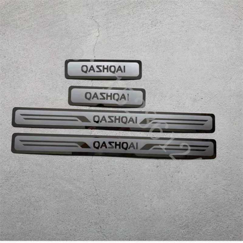 

Stainless Steel Sticker Scuff Plate/Door Sill pedal bienvenidos For Nissan Qashqai J11 J12 2013-2024 Car Styling Accessories