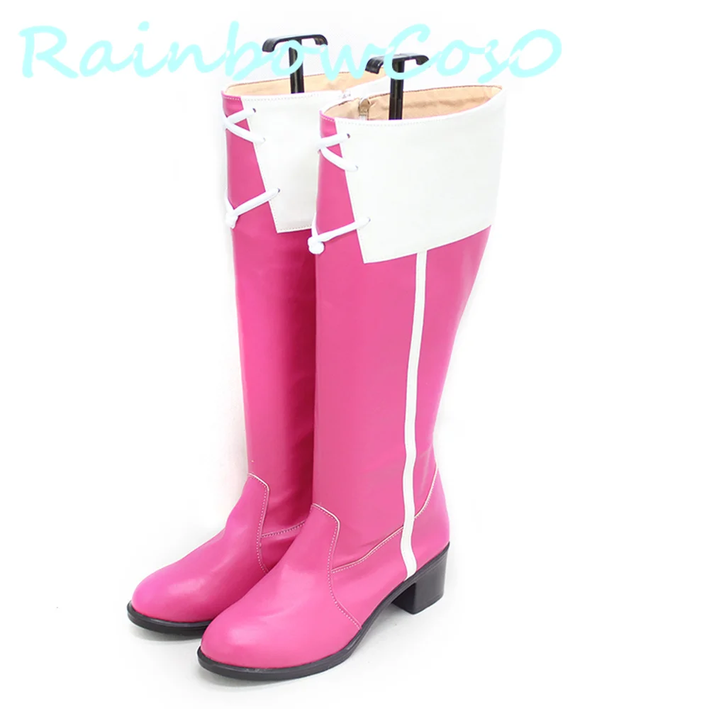 Puella Magi Madoka Magica Kyoko Kyouko Обувь для косплея Сапоги Игра Аниме Карнавал Вечеринка