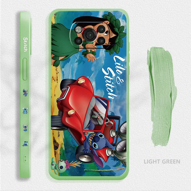 Liquid Candy Case For Xiaomi POCO X3 X4 NFC M3 M4 Pro F3 GT for Mi 11 11T 10S 10T 10 9SE 8 Disney Lilo & Stitch Life images - 6