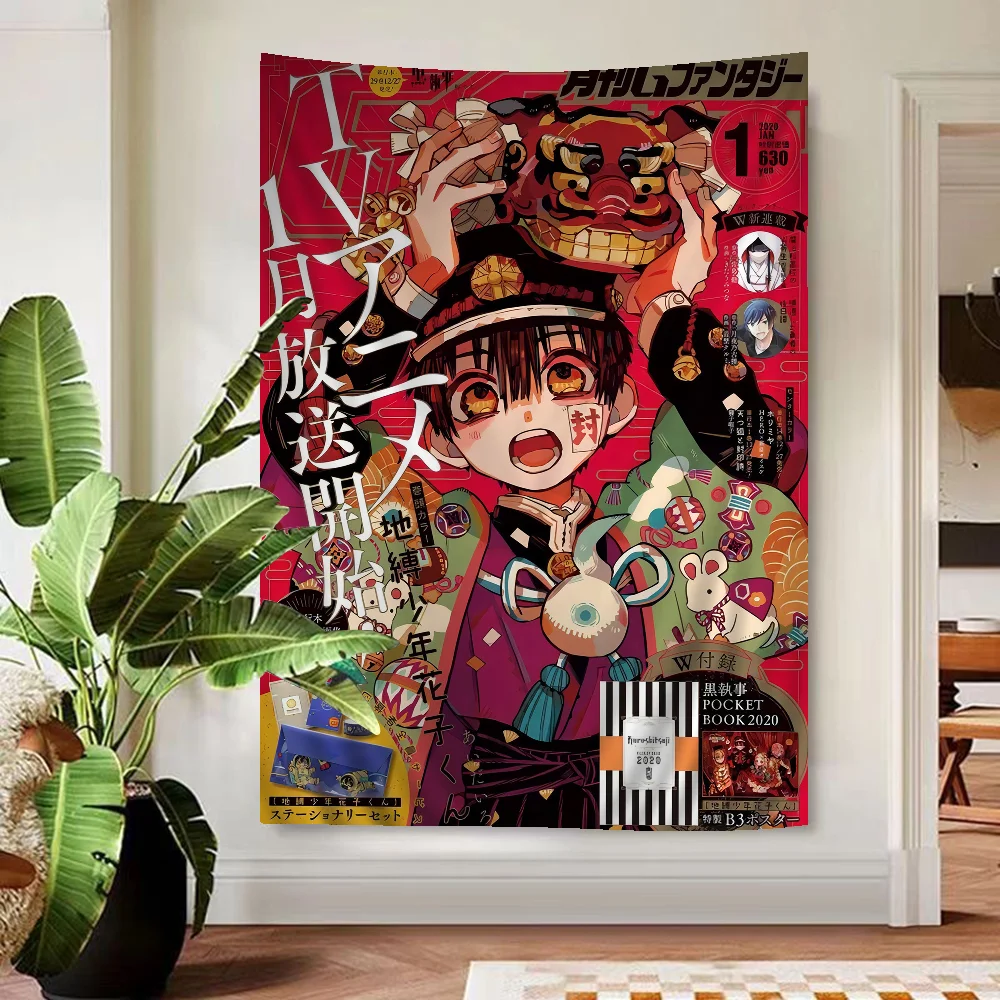 Подвесной богемный гобелен Ханако-кун в унитазе подвесной настенный коврик Таро