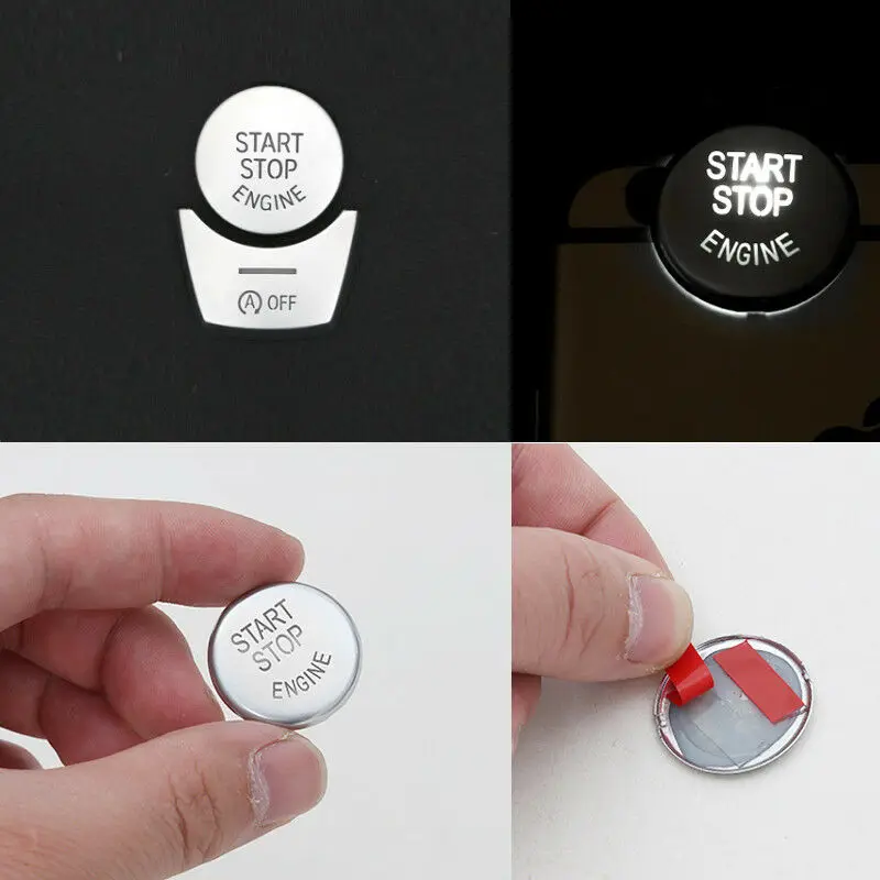 

Car Button Cover Engine For BMW 5 / 6 / 7 Series F10 GT F07 2011-2017 Parts ABS Equipment
