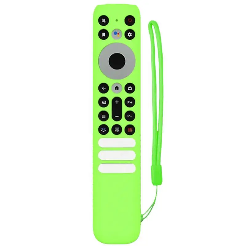 Silicone Remote Control Cover Case With Lanyard Anti Slip Television Remote Cover All Inclusive For TCL RC902V Voice Remote