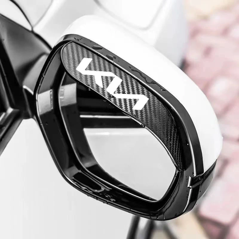 

2pc Car Rear View Mirror Sticker Rain Eyebrow For KIA KN K5 K3 Sportage Picanto Ceed RIO 2 3 4 Weatherstrip Cover Protector