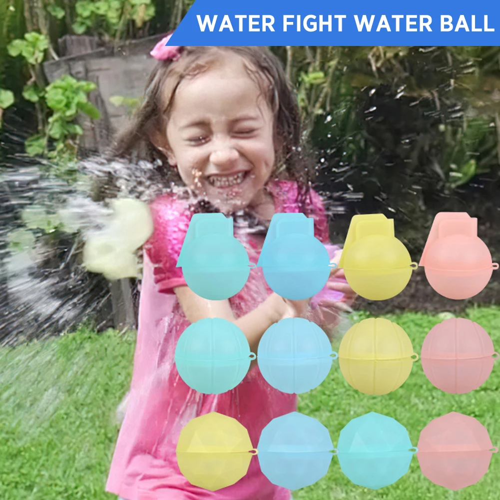 

Silicone Water Bomb Splash Balls Summer Outdoor Pool Beach Toy Reusable Water Splashing Ball Fight Game for Kids Outdoor Toys