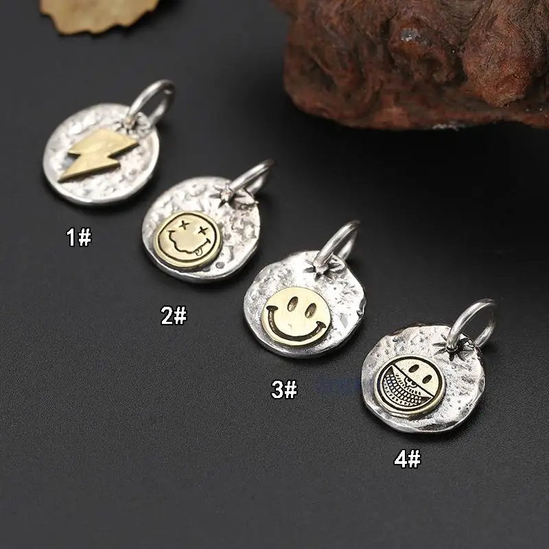 

Оптовая продажа ювелирных изделий из стерлингового серебра S925 индивидуальный корейский креативный улыбка молния маленькая Ретро тайская серебряная подвеска