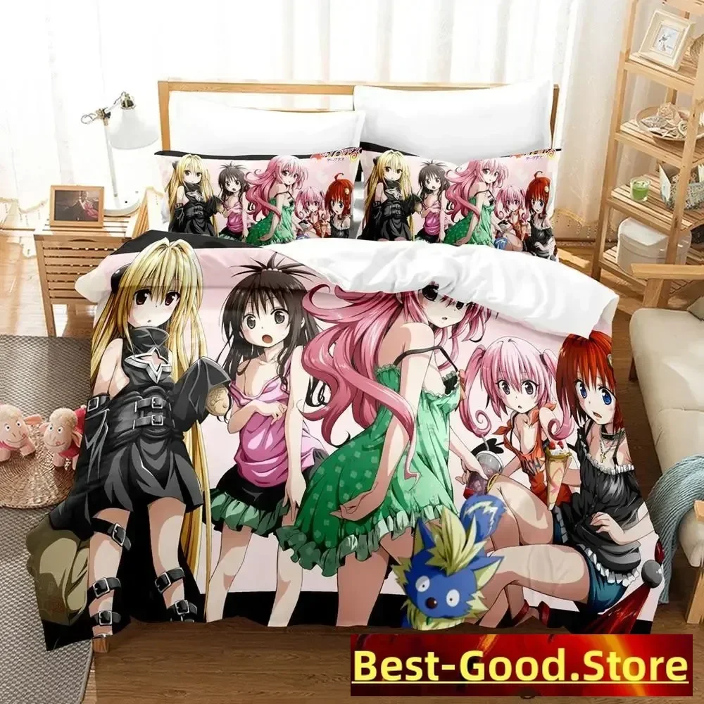 2023 To Love Ru Комплект постельного белья Single Twin Full Queen King Size для взрослых и детей