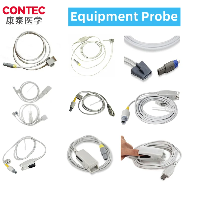 CONTEC Equipment Probe ECG / Blood Pressure monitor / Patient Monitor / Simulator / Spo2 / IBP cable