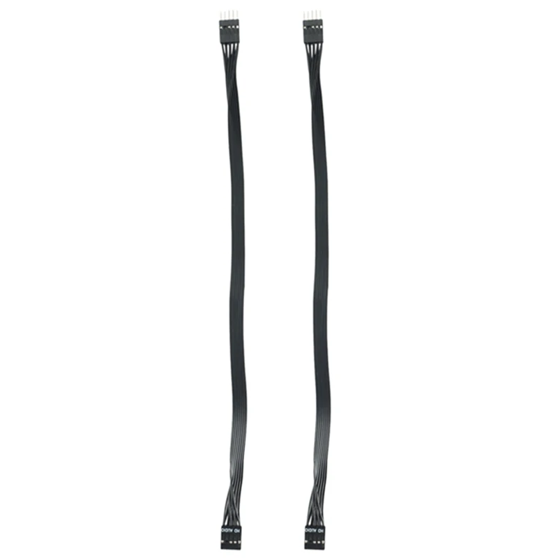 

2Pcs Motherboard HD Audio 9Pin Male To Female Extension Cable For PC DIY Black 30CM
