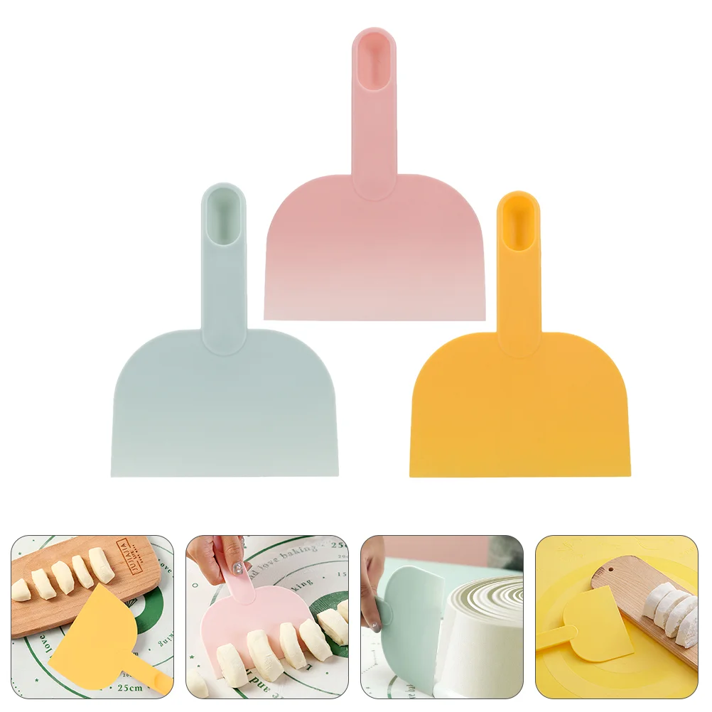 

Scraper Dough Cake Plastic Bowl Spatula Pastry Bench Bread Cream Pie Icing Pizza Tool Steel Kitchen Stainless Frosting