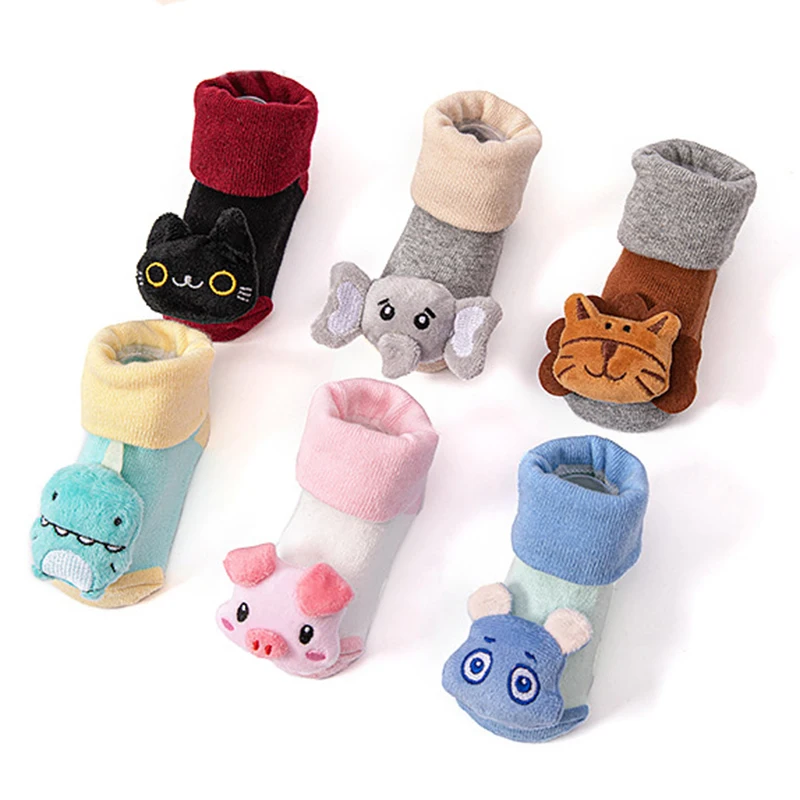 

Baby Anti-Slip Socks Cute Animal Infant Newborn Product Kids Toddler Floor Socks Autumn Winter Boys Girls Soft Baby Socken 0-18M