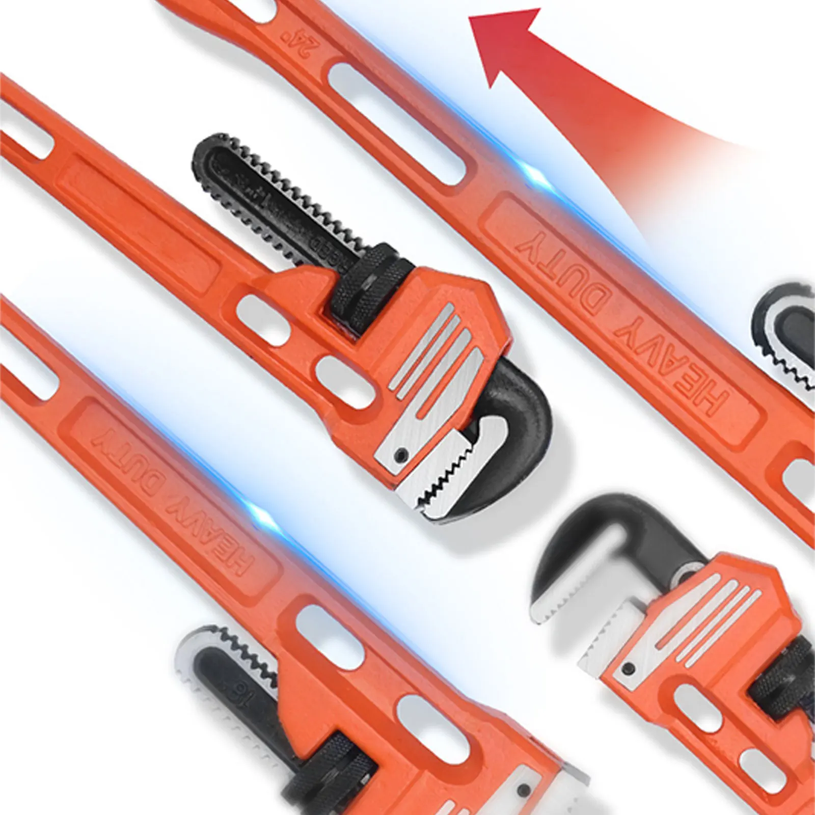 

10 дюймовый Регулируемый ключ универсальный гаечный ключ в виде обезьяны, Многофункциональный ручной гаечный ключ для сантехники, большой гаечный ключ