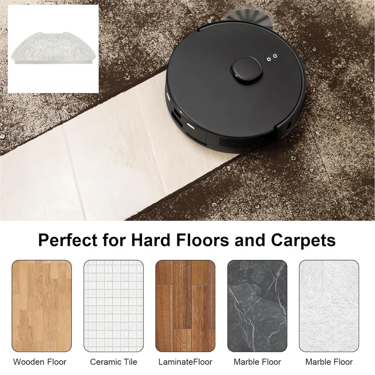 6-шт тканевые подушечки для швабры AIRROBO T20 аксессуары пылесоса запасные части