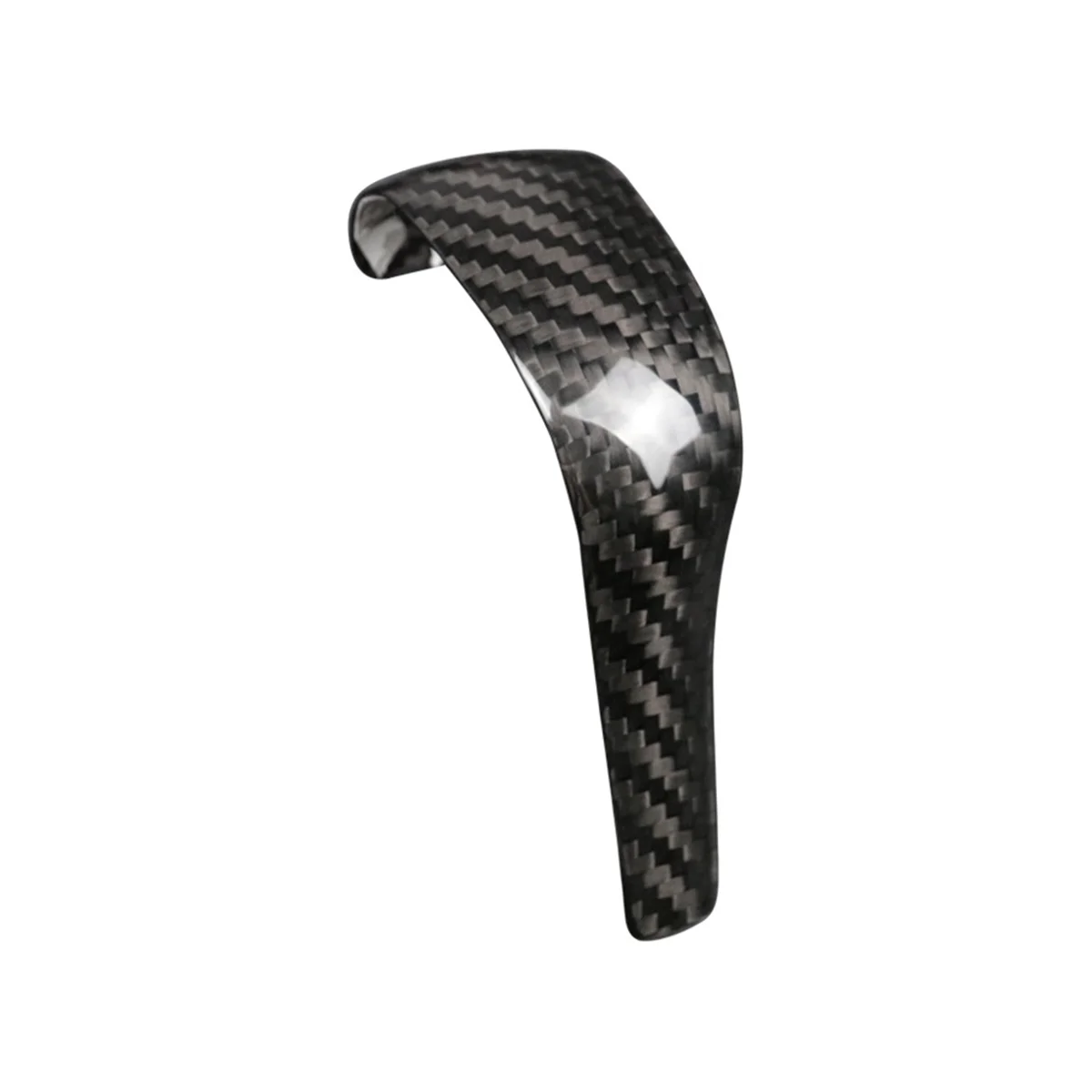 

Real Carbon Fiber Accessories Car Center Console Gear Shift Knob Cover Fit for Porsche Cayenne 2011-2016(Black)