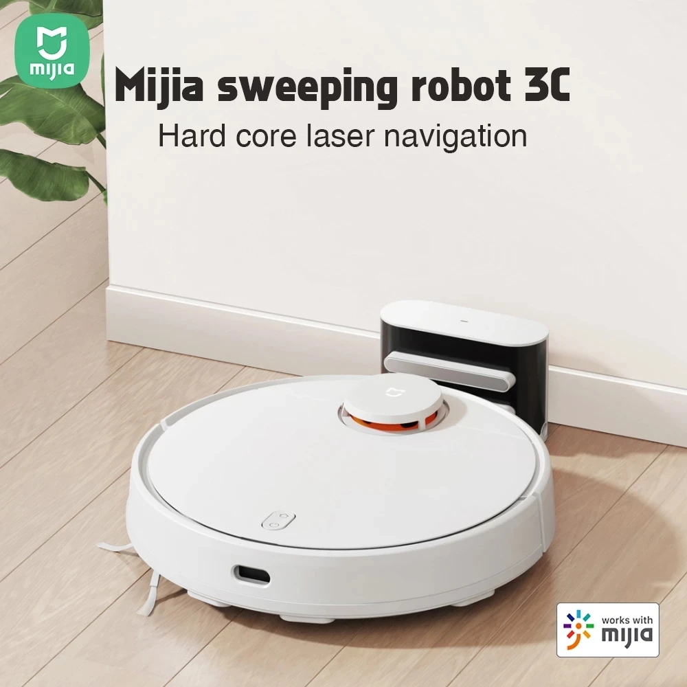 

B106CN MIJIA Sweeping Mopping Robot 3C Vacuum Cleaner Remote Control Dust Smart Planned Automatic Sweeper 2600mAh For MiHome APP