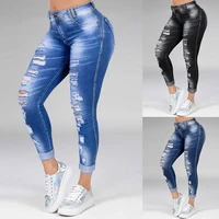 ripped skinny jeans women 5xl 6xl large size stretch trousers sexy cargo fashion jeans woman boyfriend denim jean pencil 2021
