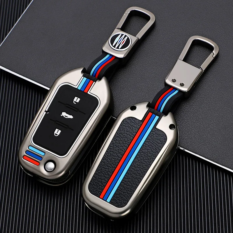 

1x Zinc Alloy Remote Car Fold Key Case Cover For Roewe RX5 MG3 MG5 MG6 MG7 MG ZS GT GS 350 360 750 W5 Accessories