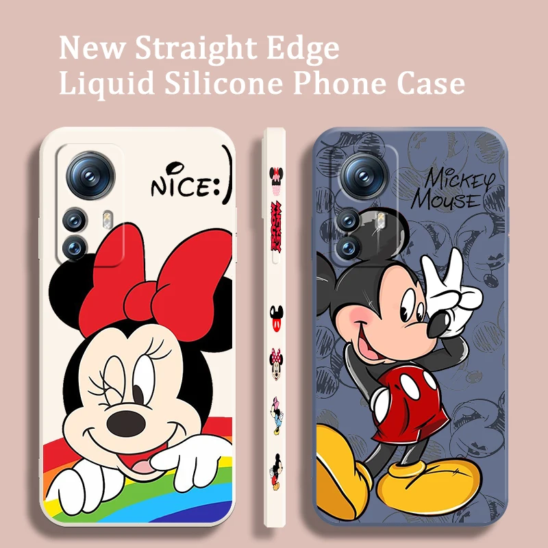 

Anime Love Minnie Mickey Art Phone Case For Xiaomi Mi 13 12S 12 12X 12T 11i 11T 11 10 10S Pro Lite Ultra 5G Liquid Left Rope