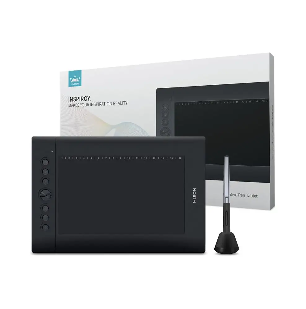 

Huion H610Pro V2 10 x 6.25-inch Customizable express keys drawing graphics tablet
