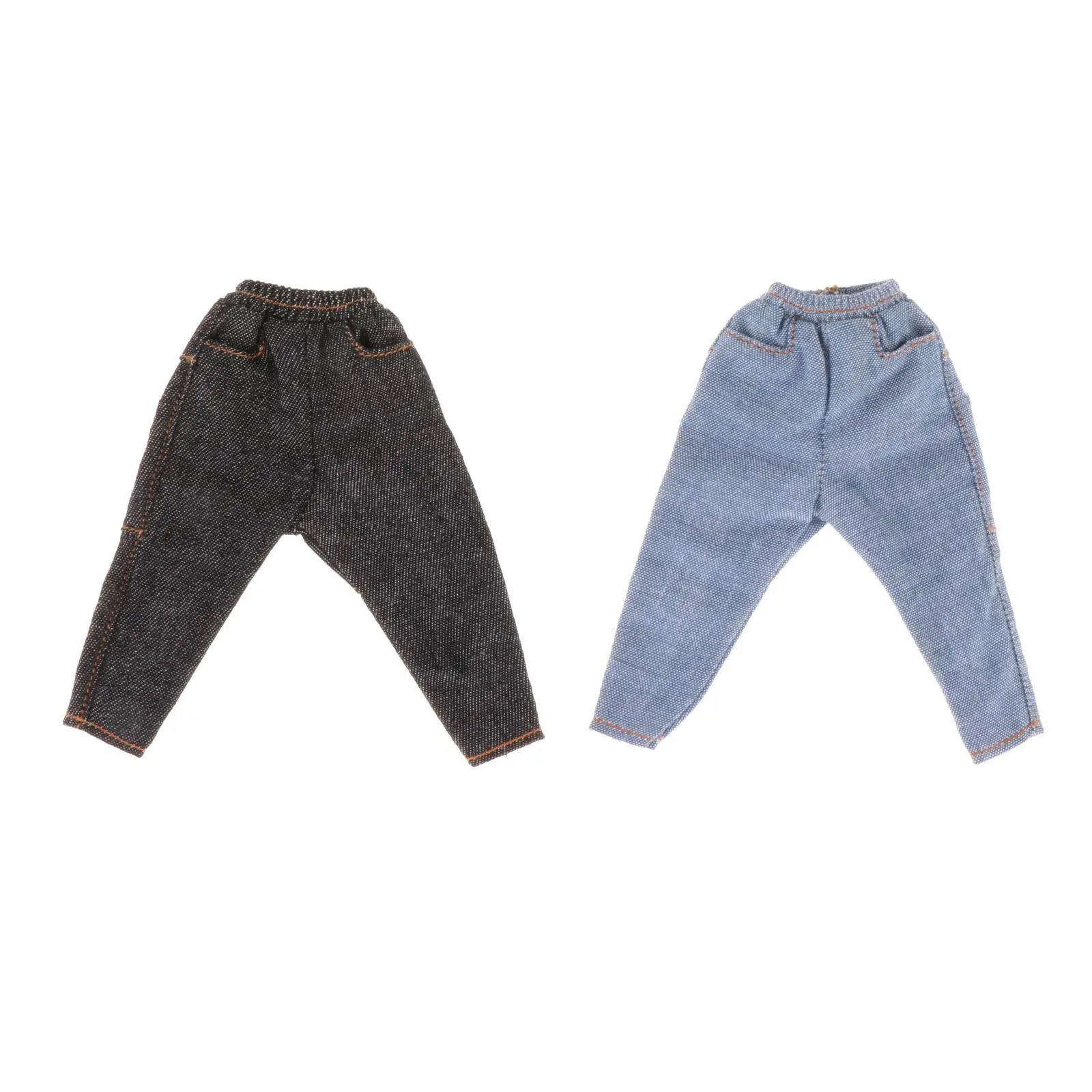 

1/6 Men Denim Pants Miniature Clothing Handmade Doll Clothes Accs for 12 inch Doll Model Male Soldiers Figures Dress up