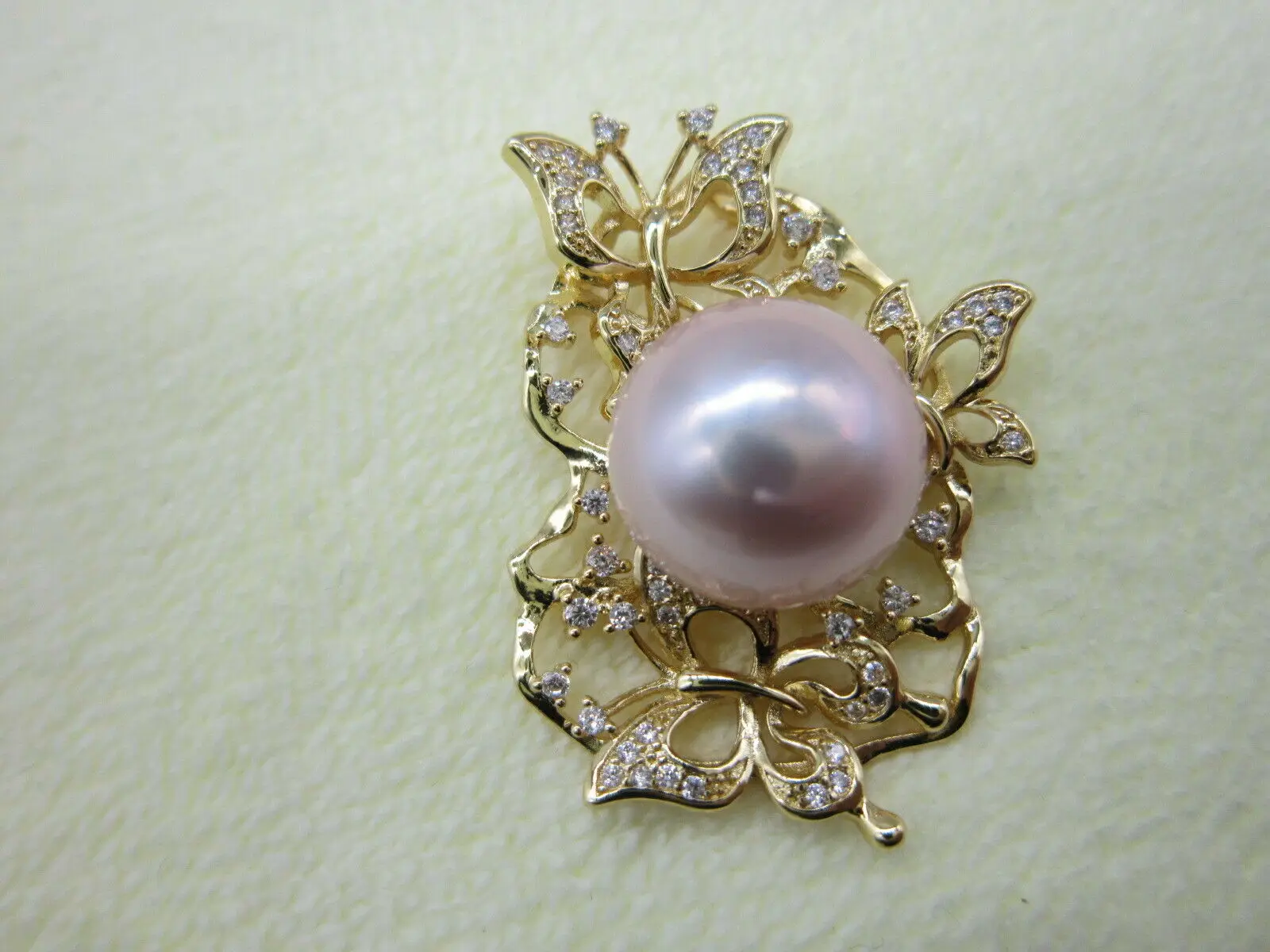 

LAST ONE 12-13MM JAPAN AAAA AKOYA NATURE PURPLE ROUND PEARL PENDANT 18inch