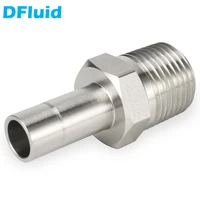 ss316l tube to male npt reducer 18 14 38 12 inch od tube to male npt 3000psig tube fitting stainless steel replace swagelok