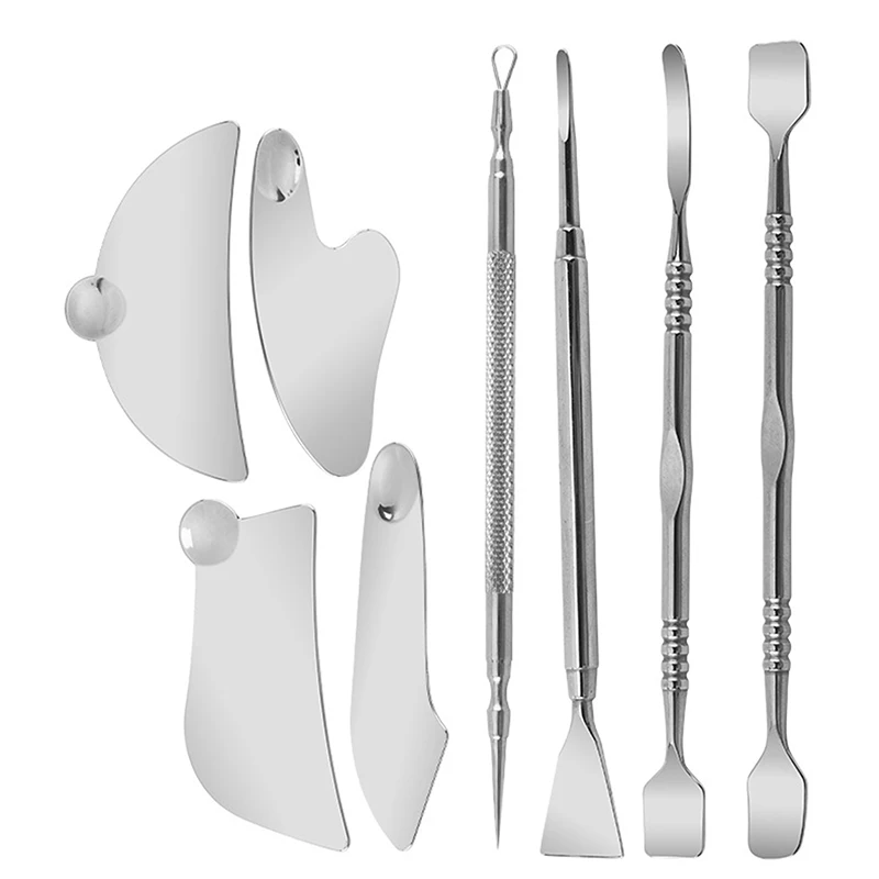 1 шт./3 шт. косметический макияж шпатель из нержавеющей стали лопатка для