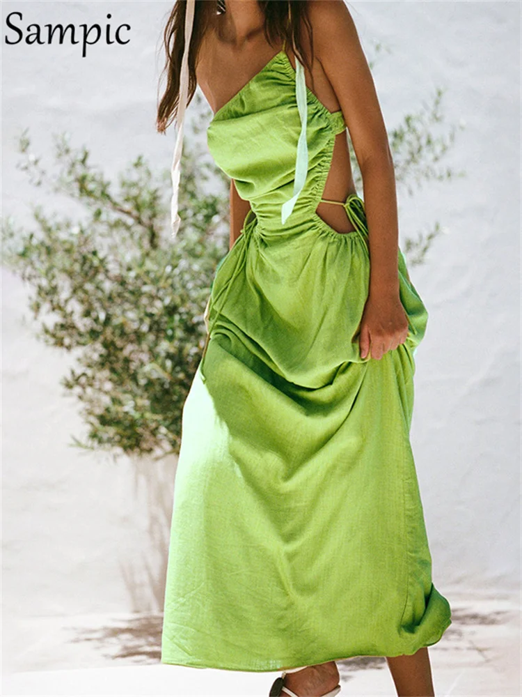 

Женское летнее платье на одно плечо, без рукавов