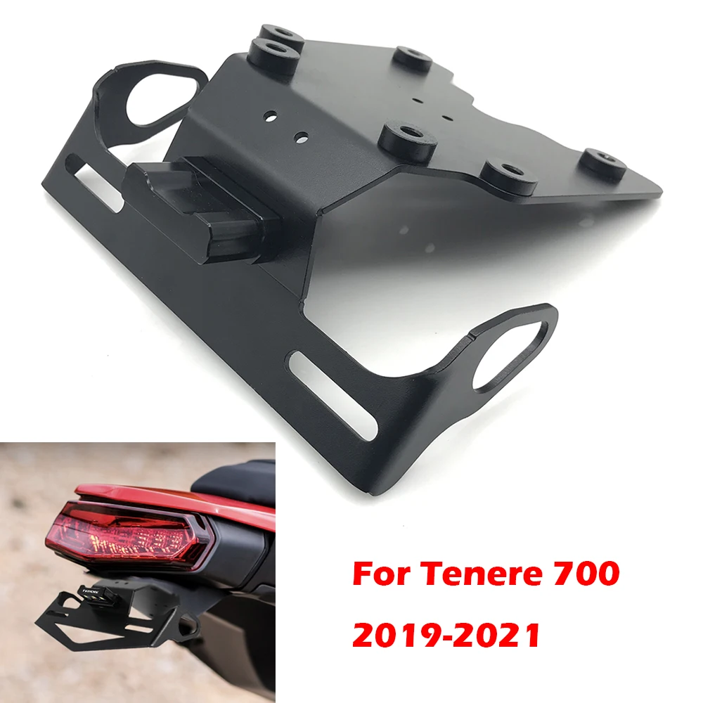 

Motorcycle With LED Light License Plate Holder Tail Tidy For Yamaha Tenere 700 Tenere700 T7 XTZ700 XT700Z 2019-2021 Accessories