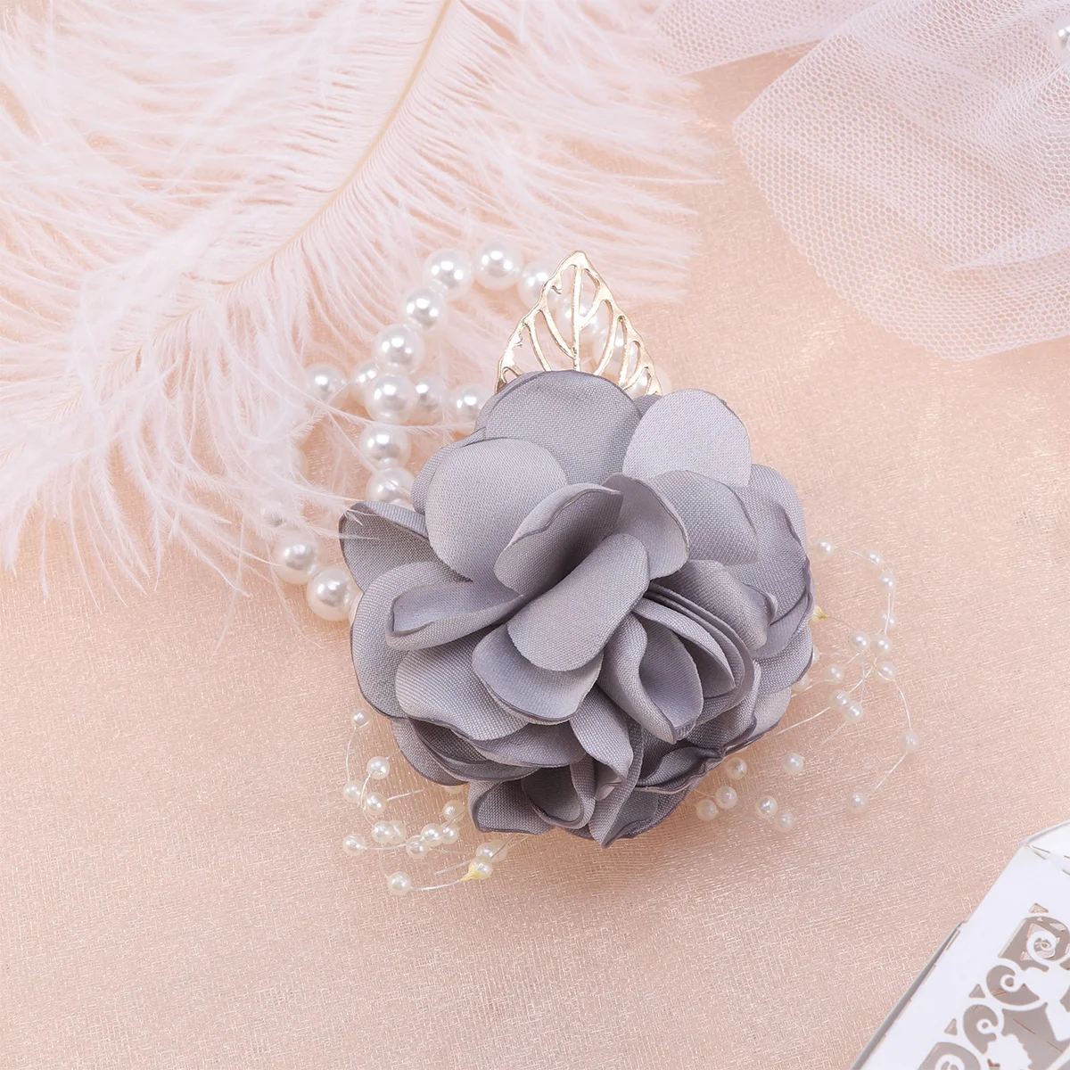 

Wrist Flower Corsage Wedding Bridesmaid Bridal Bracelet Rose Pearl Bride Flowers Wristlet Artificial Daughter Hand Corsages