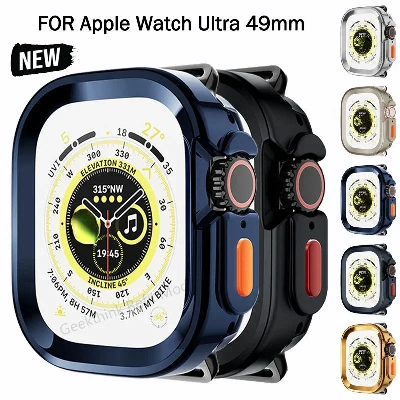 Фотоободок для Apple Watch band Ultra2 49 мм защитная рамка из ТПУ с полным покрытием Iwatch Series