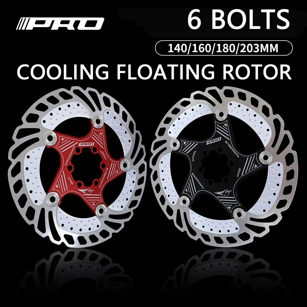 6-болтовый диск 140/160 мм/180 мм/203 мм плавающее охлаждение рассеивание тепла дисковые