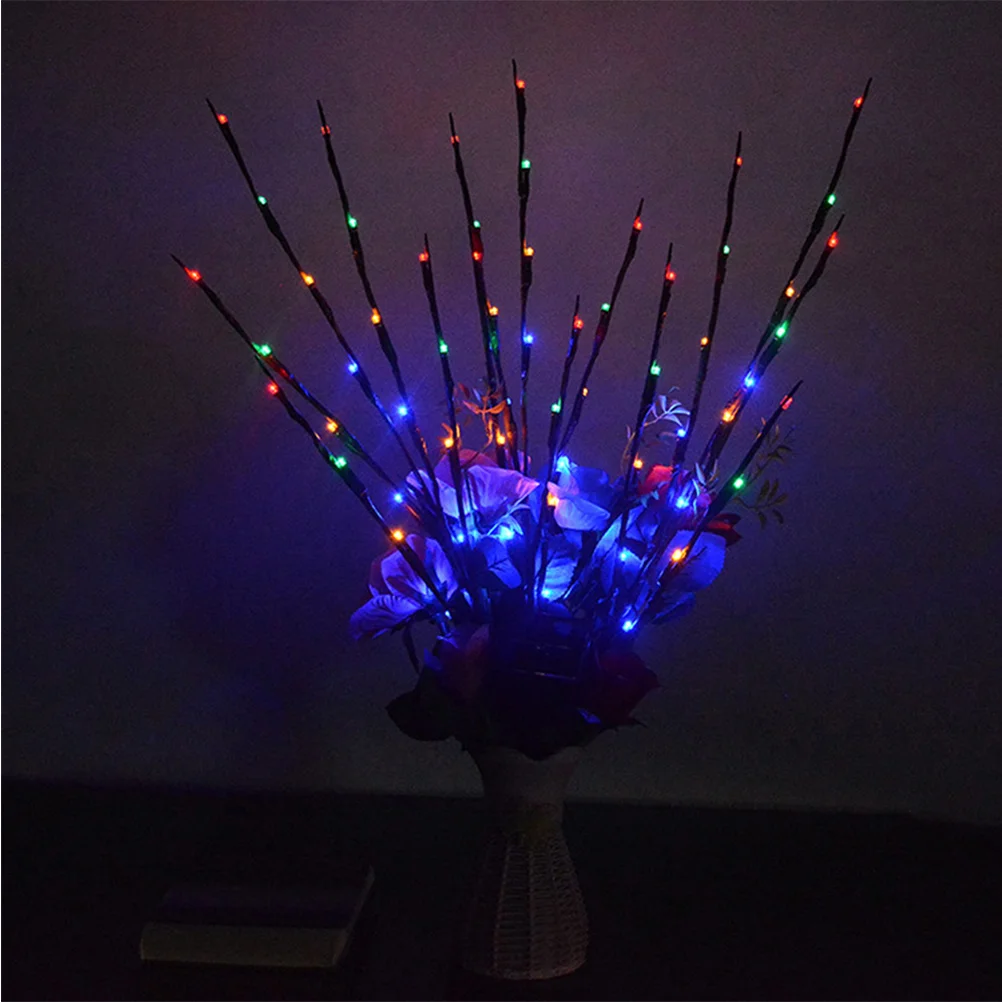 

Artificial Tree Branch Colorful Light 60 LEDs 82cm Solar Night Light Photo Props for Home Valentines Holiday Party Trees