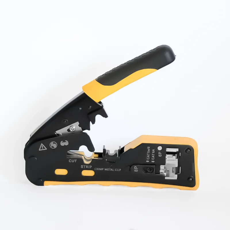 Обжимной инструмент RJ45 для модульной вилки Cat3 Cat5e Cat6 EZ Cat7 проход через тип
